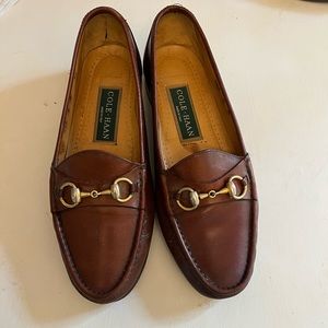 Brown leather Cole Haan loafers
